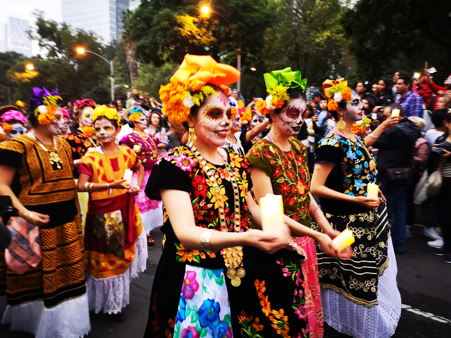 Day of the Dead Traditional Parade in Mexico City